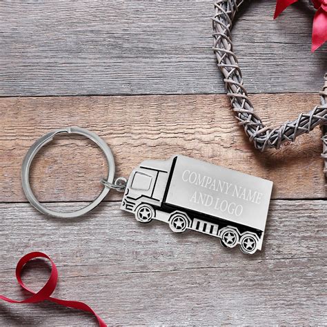 Personalized Trucker Keychain 